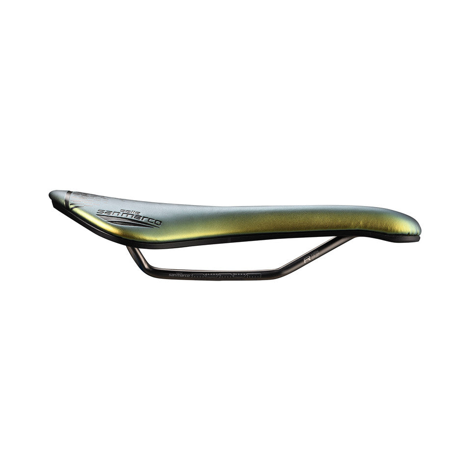 Satula SAN MARCO ASPIDE SHORT OPEN-FIT RACING L3 Leveys 155mm Teräskiskot Xsilite Gold Satula SAN MARCO ASPIDE SHORT OPEN-FIT RACING L3 Leveys 155mm Teräskiskot Xsilite Gold