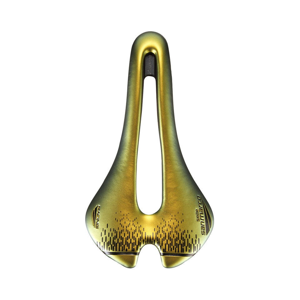 Satula SAN MARCO ASPIDE SHORT OPEN-FIT RACING L3 Leveys 155mm Teräskiskot Xsilite Gold Satula SAN MARCO ASPIDE SHORT OPEN-FIT RACING L3 Leveys 155mm Teräskiskot Xsilite Gold