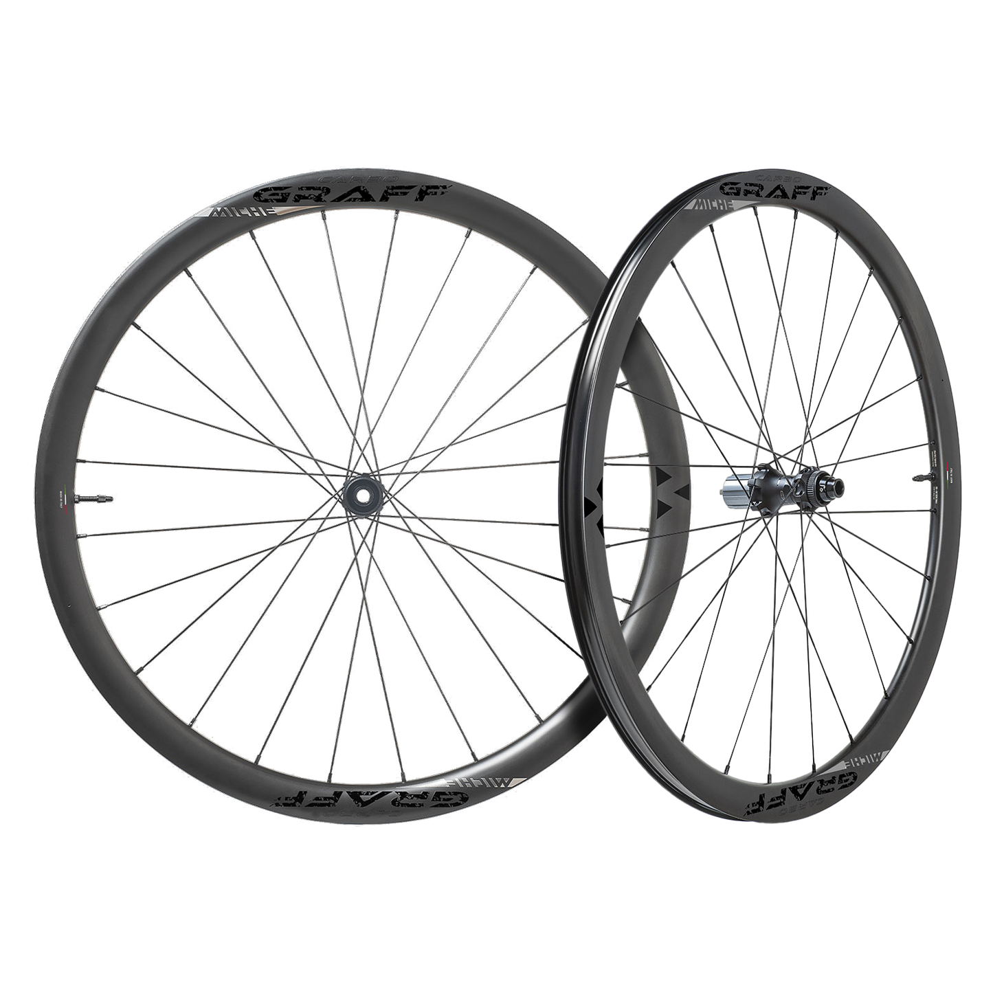 Pari MICHE CARBO GRAFF EVO DISC Tubeless Ready -pyörät (keskuslukko)