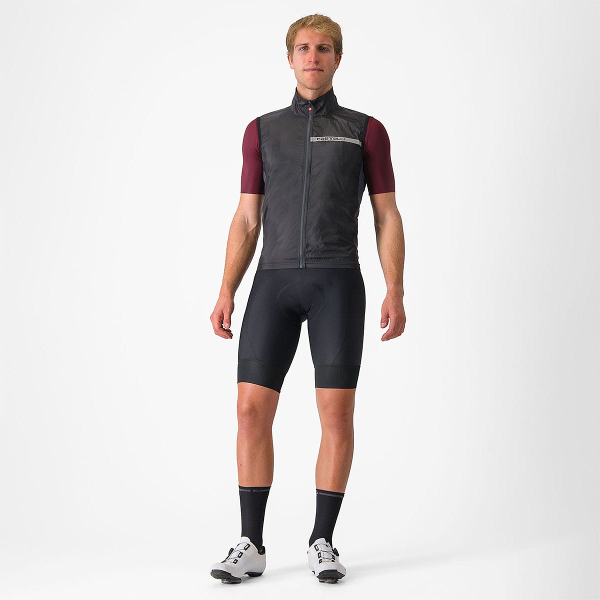 CASTELLI SQUADRA STRETCH liivi musta/harmaa