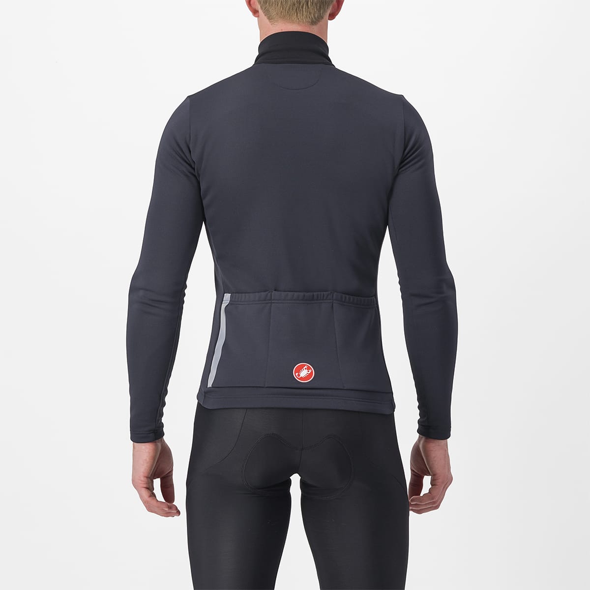 CASTELLI ENTRATA THERMAL pitkähihainen trikoo musta/punainen