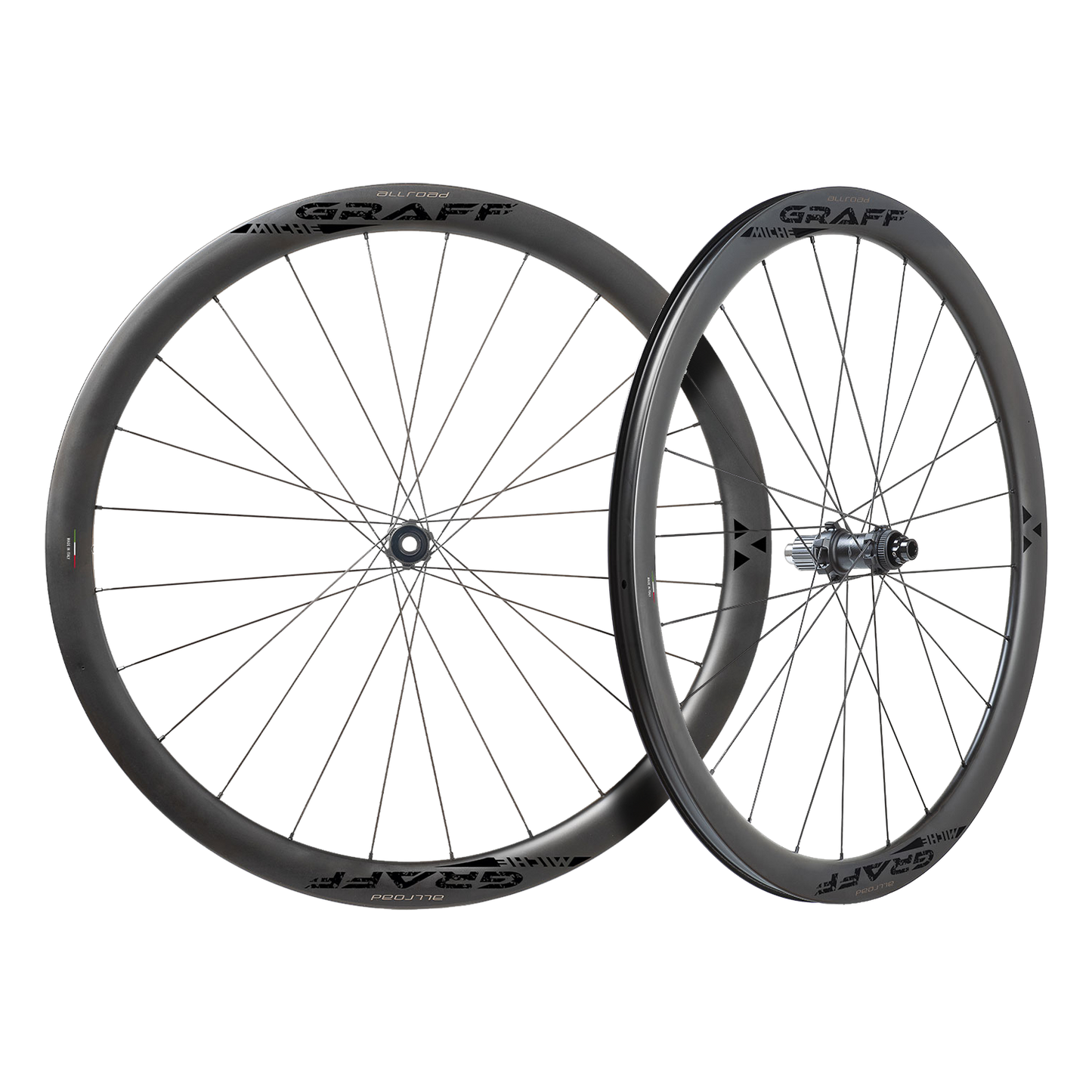 Pari MICHE GRAFF ALL ROAD DISC Tubeless Ready pyörää (keskuslukko)