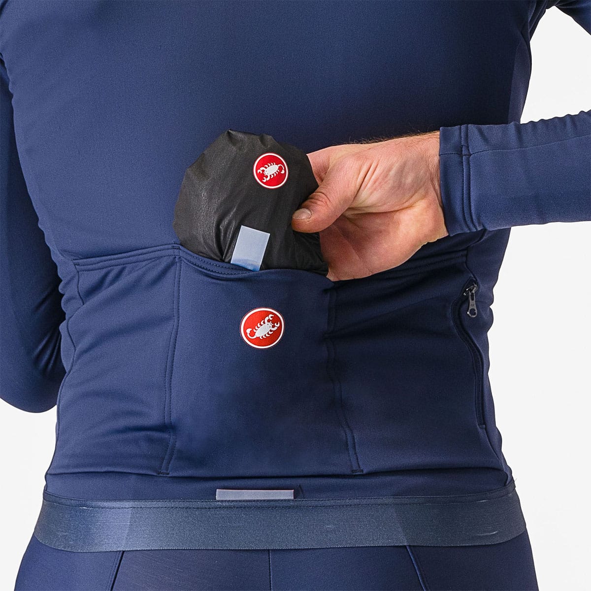 CASTELLI SQUALL SHELL takki musta/harmaa