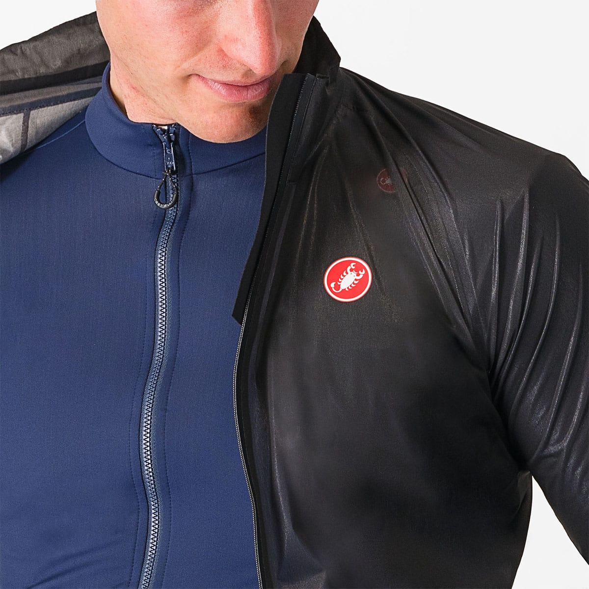 CASTELLI SQUALL SHELL takki musta/harmaa