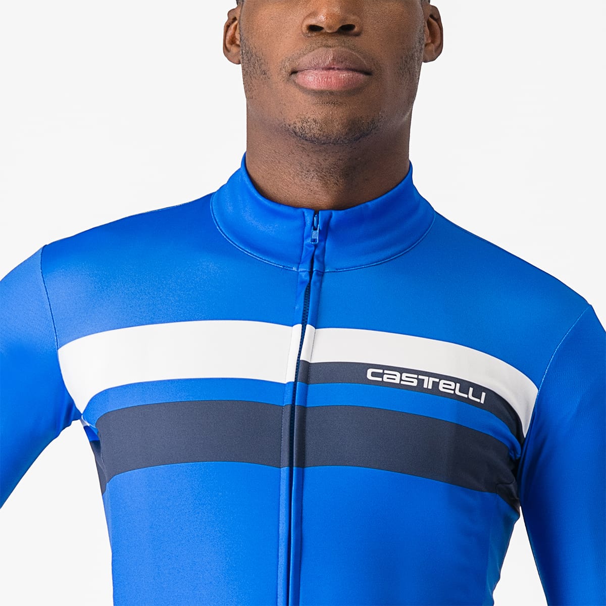 CASTELLI LINEARE pitkähihainen Jersey sininen