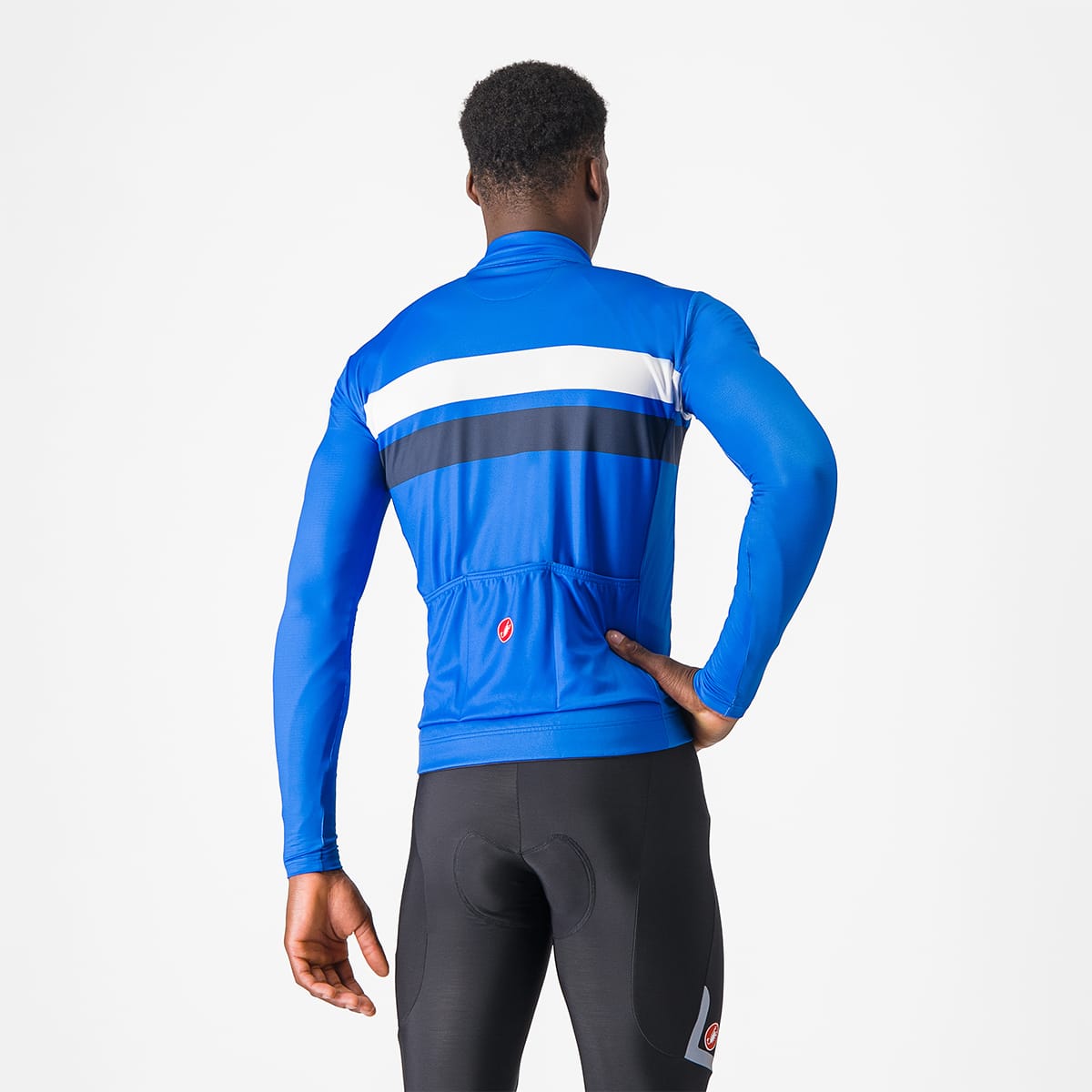 CASTELLI LINEARE pitkähihainen Jersey sininen