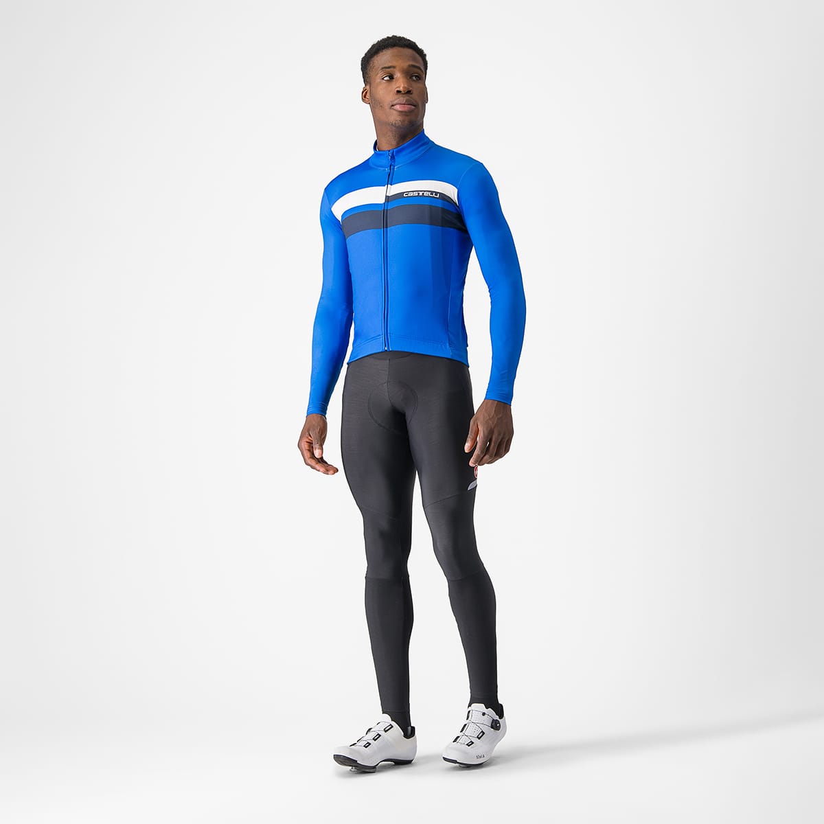 CASTELLI LINEARE pitkähihainen Jersey sininen