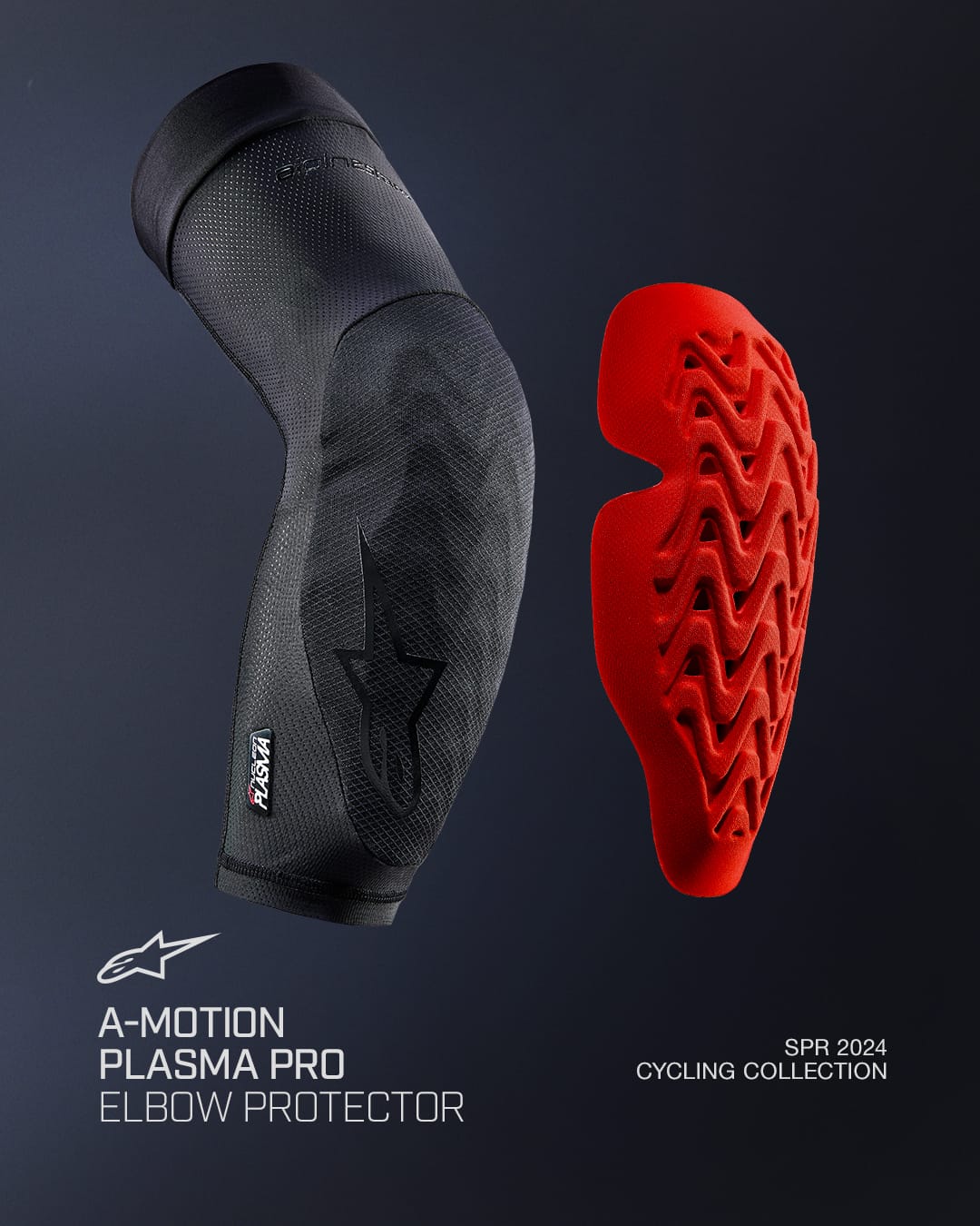 ALPINESTARS A-MOTION PLASMA PRO kyynärpääsuojukset musta