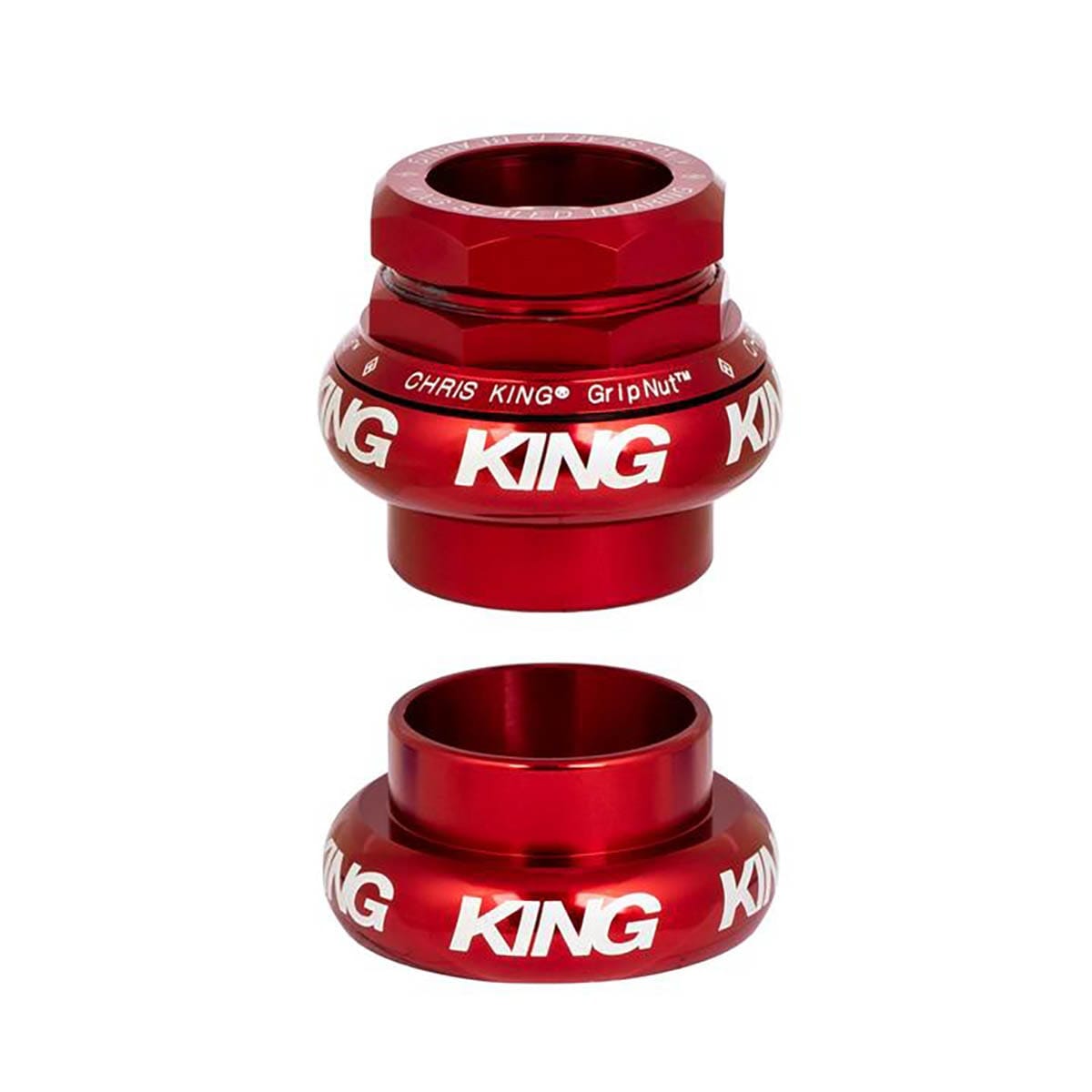 CHRIS KING GRIPNUT 1" Ulkoinen jakopää EC30/EC30 Punainen
