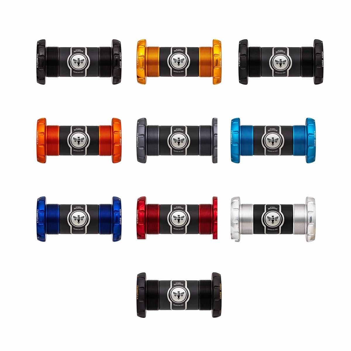 CHRIS KING ThreadFit 30 68/73 mm Sram DUB Ceramic Red kampiakseli.