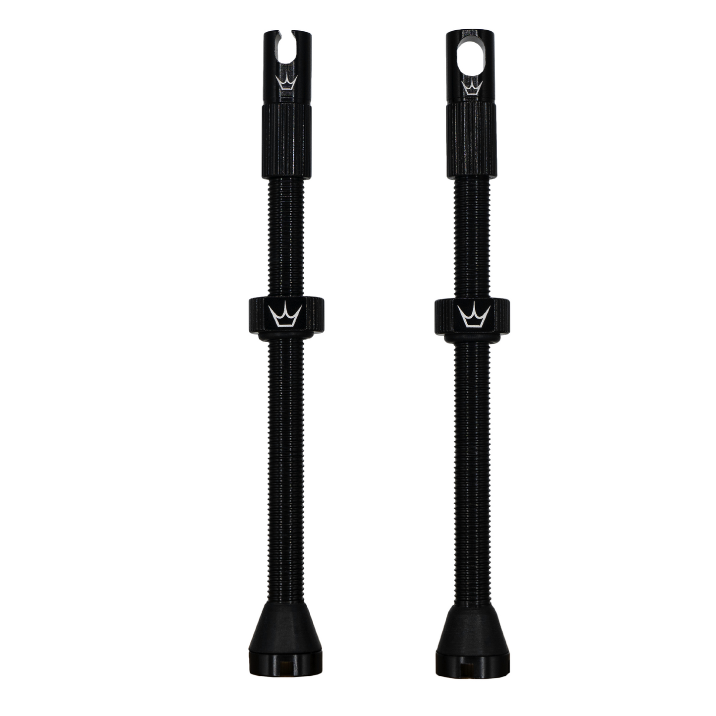 PEATY'S x Chris King MK2 Presta 80 mm Tubeless venttiilit (x2) Musta