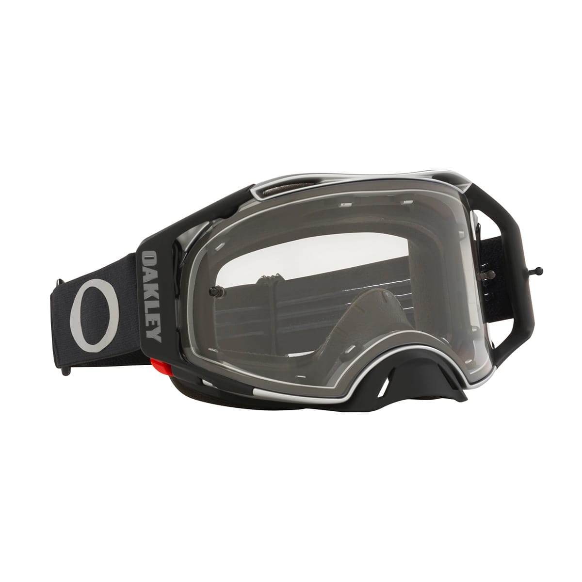 OAKLEY AIRBRAKE MX Tuff Blocks Musta Gunmetal Clear suojalasit