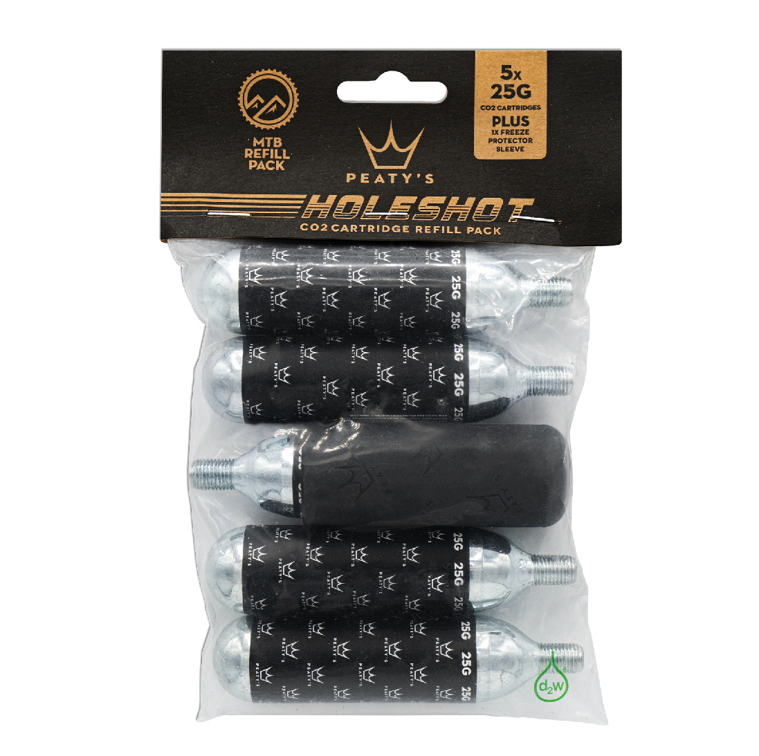 PEATY'S HOLESHOT CO2 patruuna MTB kierteitetty (x5)