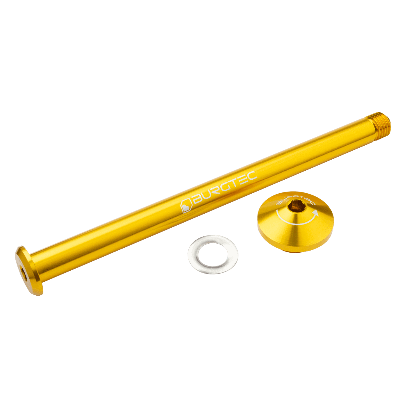 BURGTEC 171mm takapyörän akseli Yeti Gold runkoon