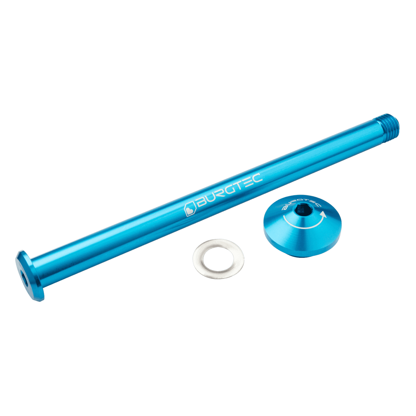 BURGTEC 171mm takapyörän akseli Yeti runkoon Sininen