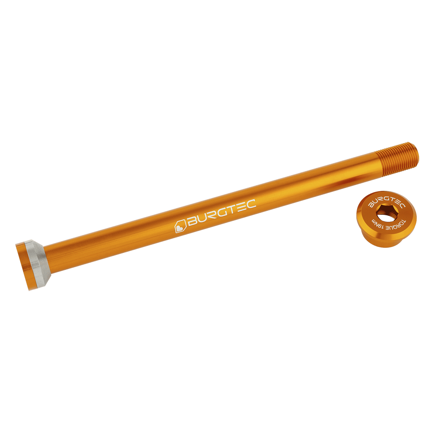 BURGTEC 171mm takapyörän akseli Transition Orange -runkoihin