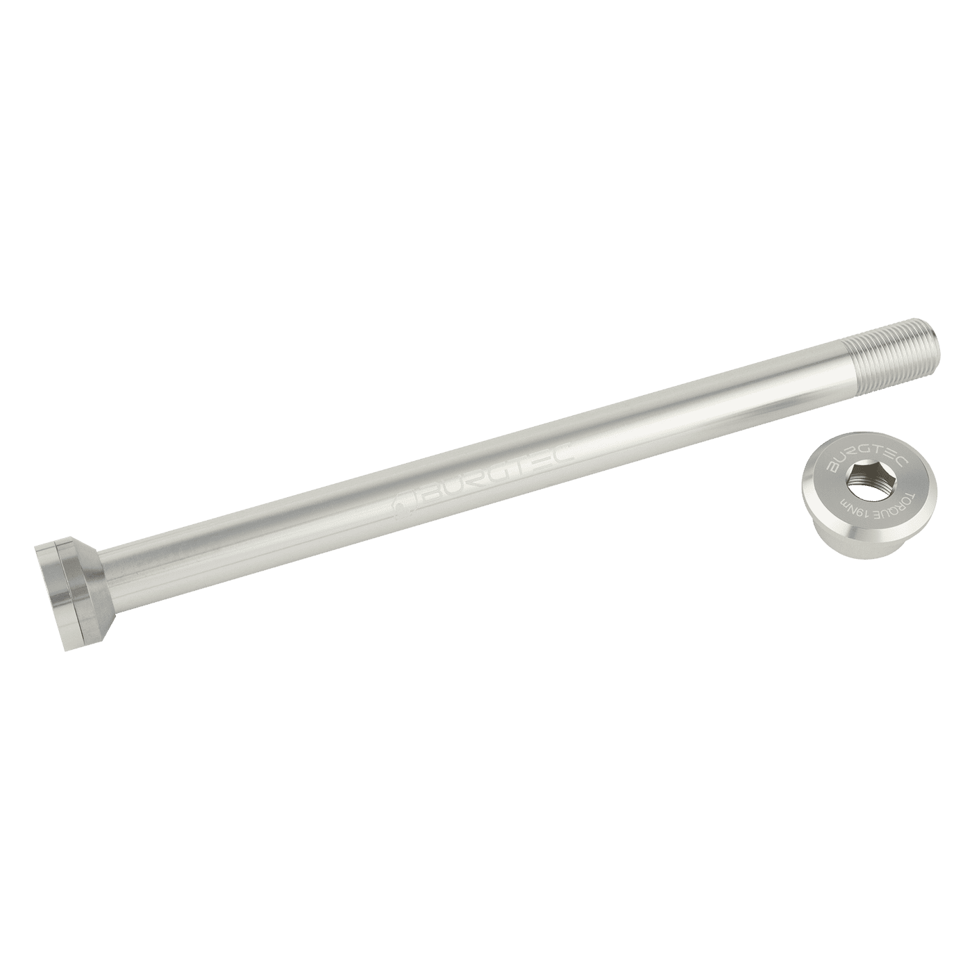 BURGTEC 171mm takapyörän akseli Transition-runkoihin Hopea