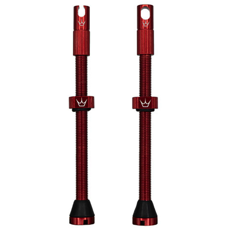 PEATY'S x Chris King MK2 Presta 80 mm Tubeless-venttiilit (x2) punainen