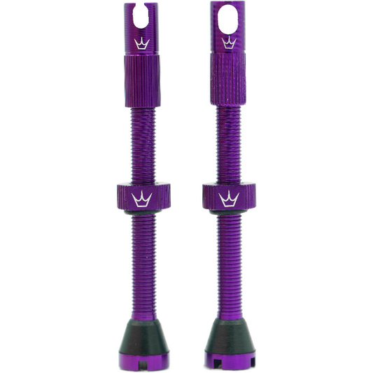 PEATY'S x Chris King MK2 Presta 80 mm Tubeless-venttiilit (x2) Violet