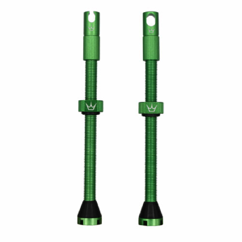PEATY'S x Chris King MK2 Presta 80 mm Tubeless venttiilit (x2) Vihreä