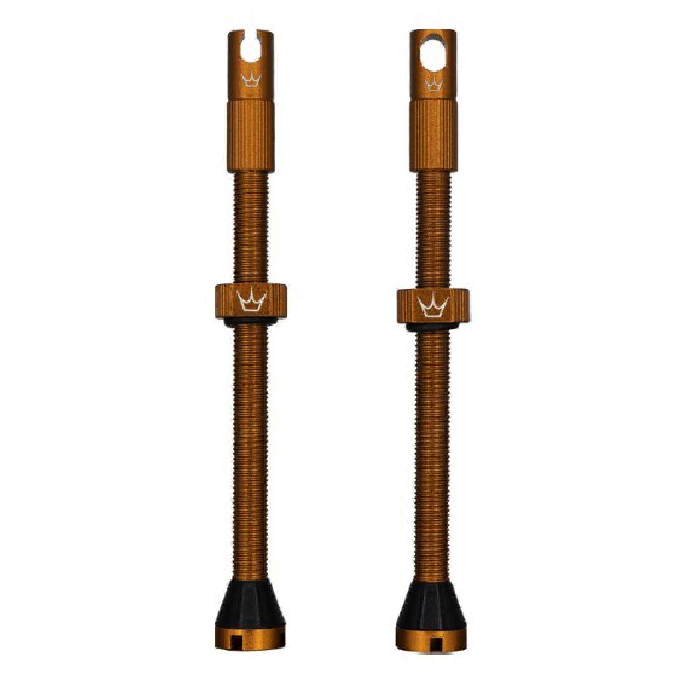 PEATY'S x Chris King MK2 Presta 80 mm Tubeless-venttiilit (x2) Bourbon (x2)