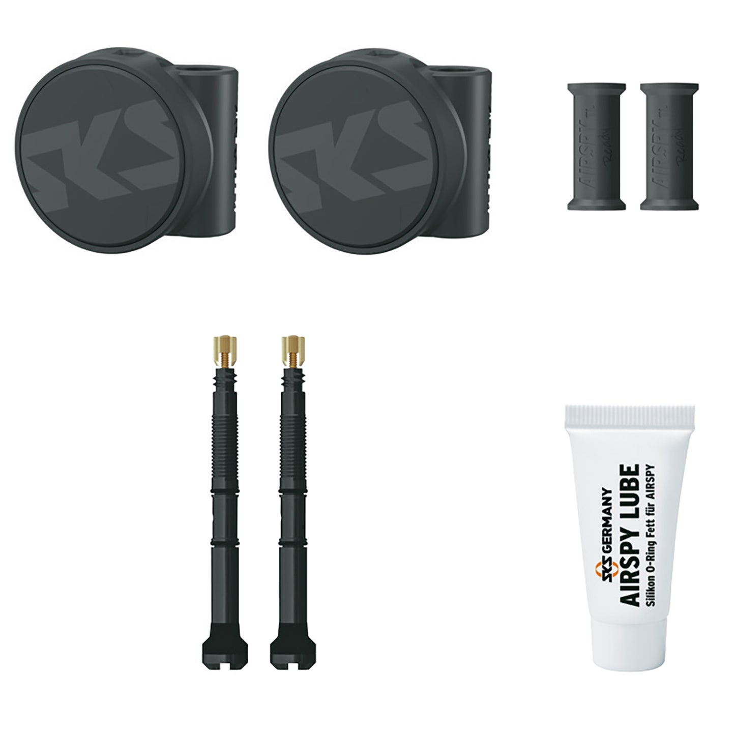 2 kpl SKS Germany AIRSPY TL S 60 mm:n paineensäätöventtiilien sarja SKS Germany AIRSPY TL S 60 mm:n paineensäätöventtiilit