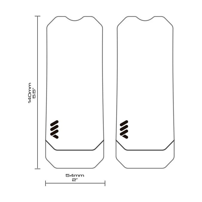 ALL MOUNTAIN STYLE Läpinäkyvä liimainen kampiakselin suojus