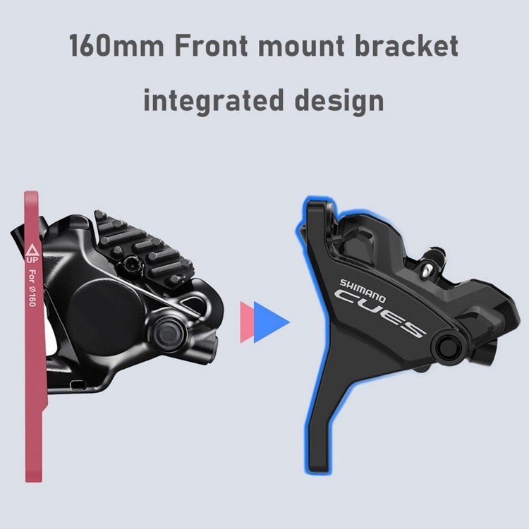 SHIMANO CUES U6030 Double Flatmount Discless vasen vipu ja etusatula