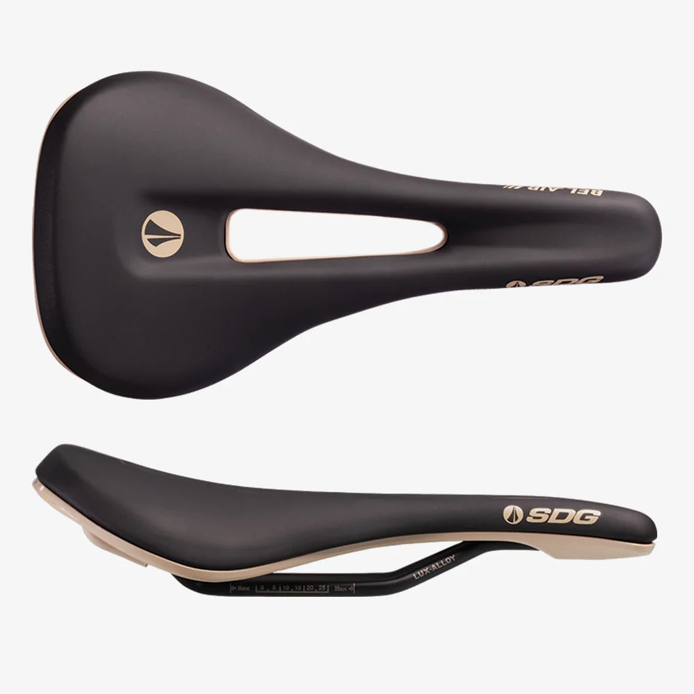SDG BEL-AIR V3 OVERLAND Rails Lux-Alloy satula Musta/Beige