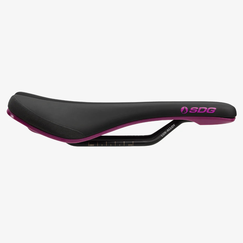 SDG BEL-AIR V3 Rails Lux Alloy -satula musta/violetti