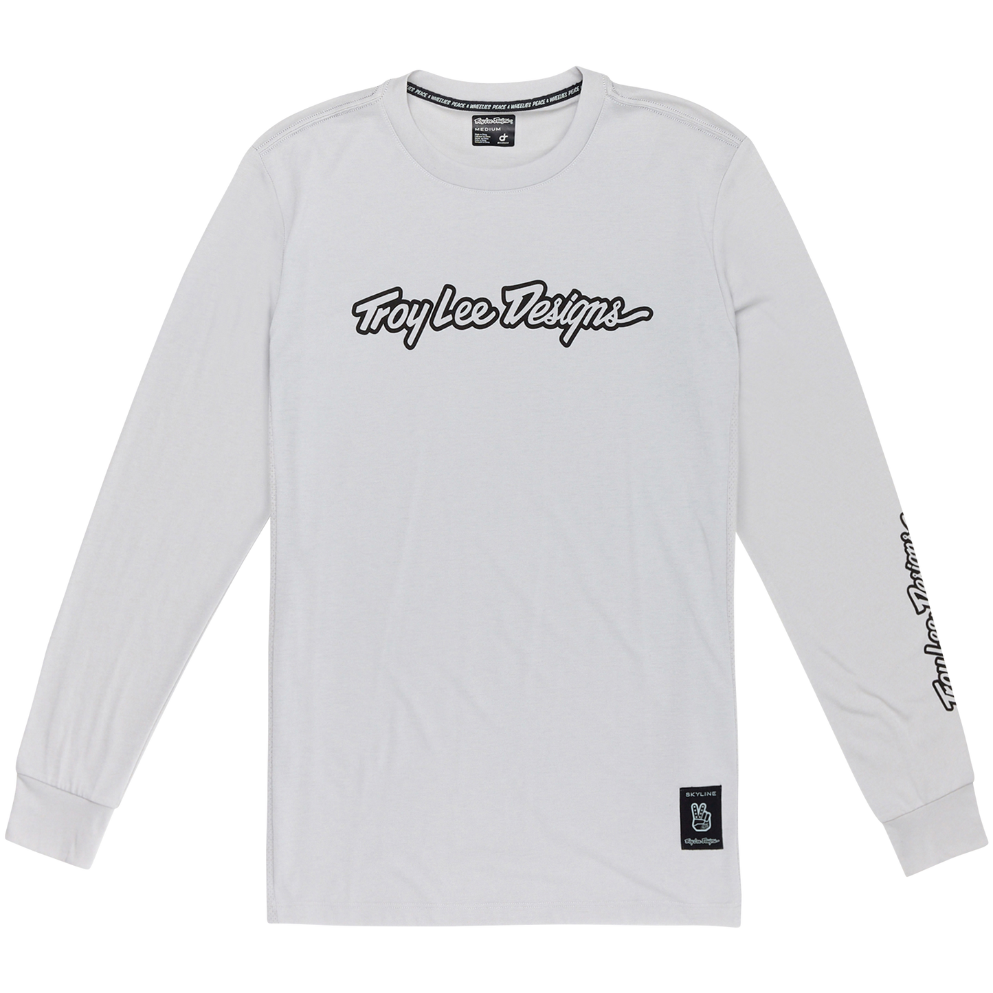 TROY LEE DESIGNS SKYLINE RIDE TEE SIGNATURE Jersey pitkähihainen harmaa 2025