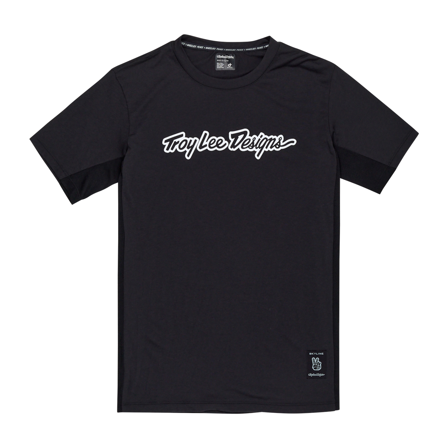 TROY LEE DESIGNS SKYLINE RIDE TEE SIGNATURE Jersey Lyhythihainen Musta 2025