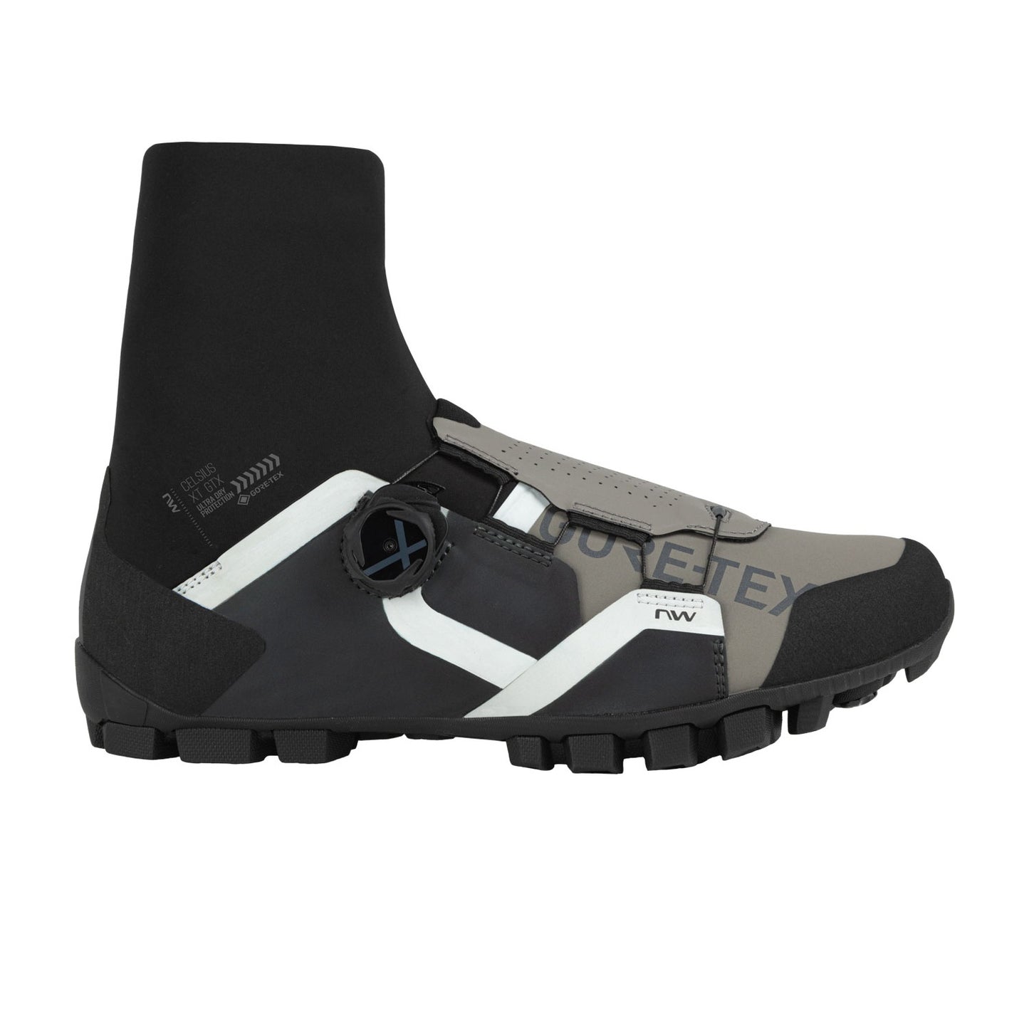 NORTHWAVE CELSIUS XT GTX WINTER MTB-kengät Musta/Harmaa