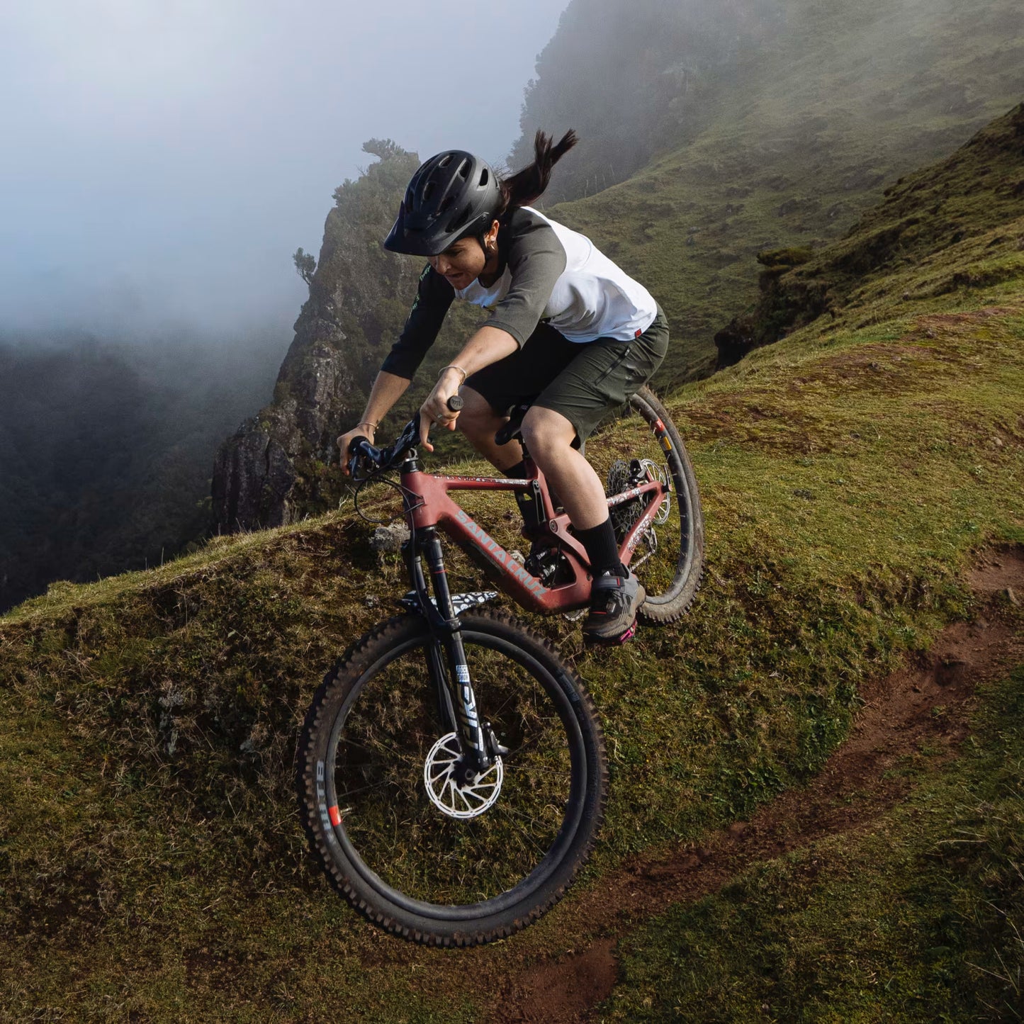 Five Ten TRAILCROSS CLIP-IN Naisten MTB-kengät Musta/punainen