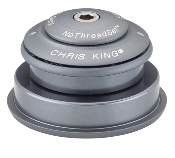 CHRIS KING INSET 2 Puoli-integroitu jakopää 1"1/8-1.5" ZS44/ZS56 Matt Harmaa