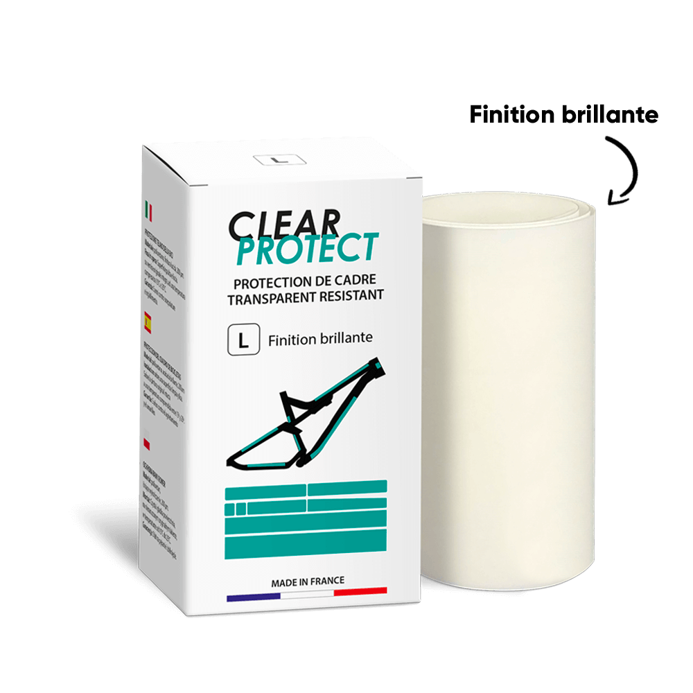 CLEARPROTECT PACK L Kiiltävä liimapuitteinen kehyssuojain