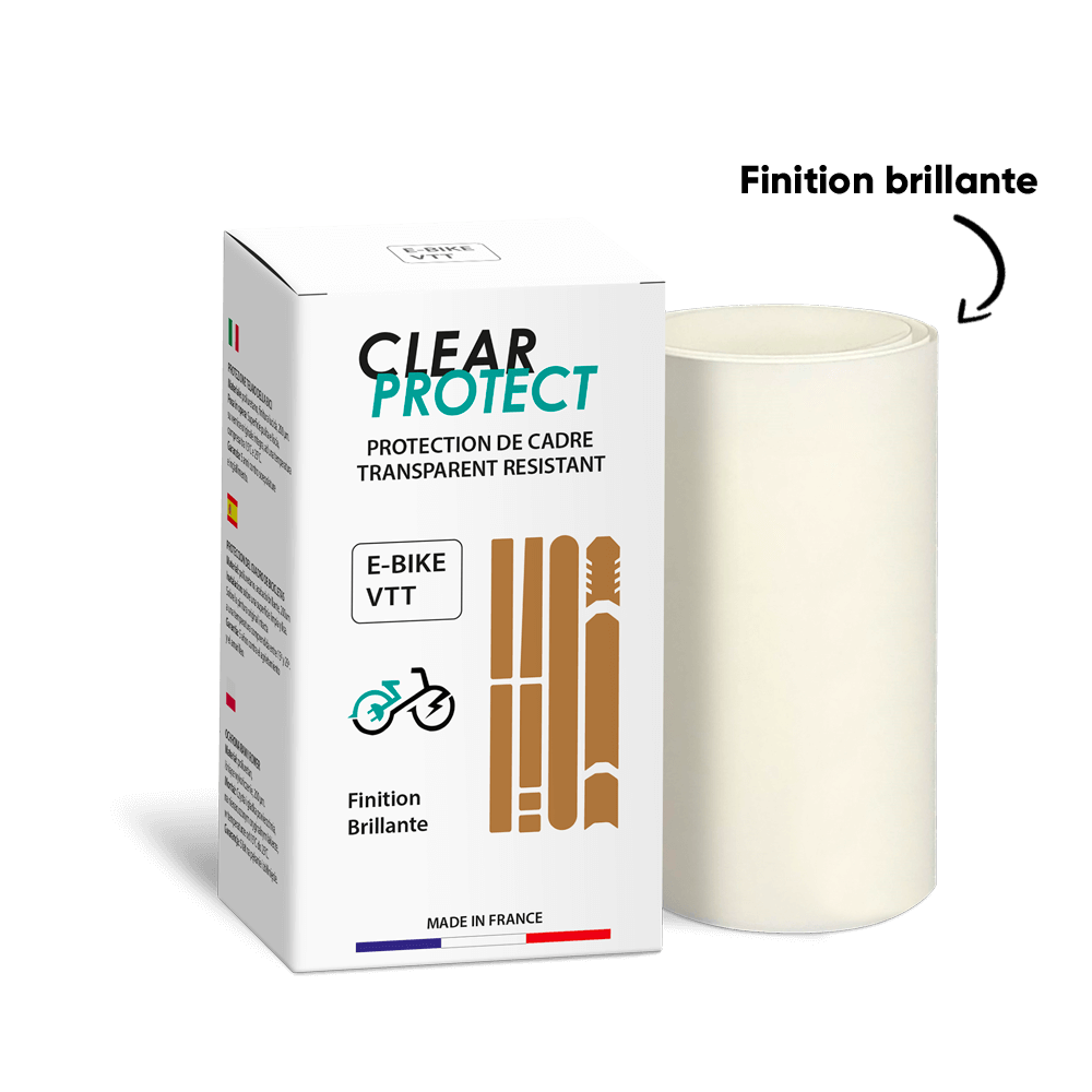 Liimattu kehyksen suojus E-bike CLEARPROTECT kiiltävä MTB