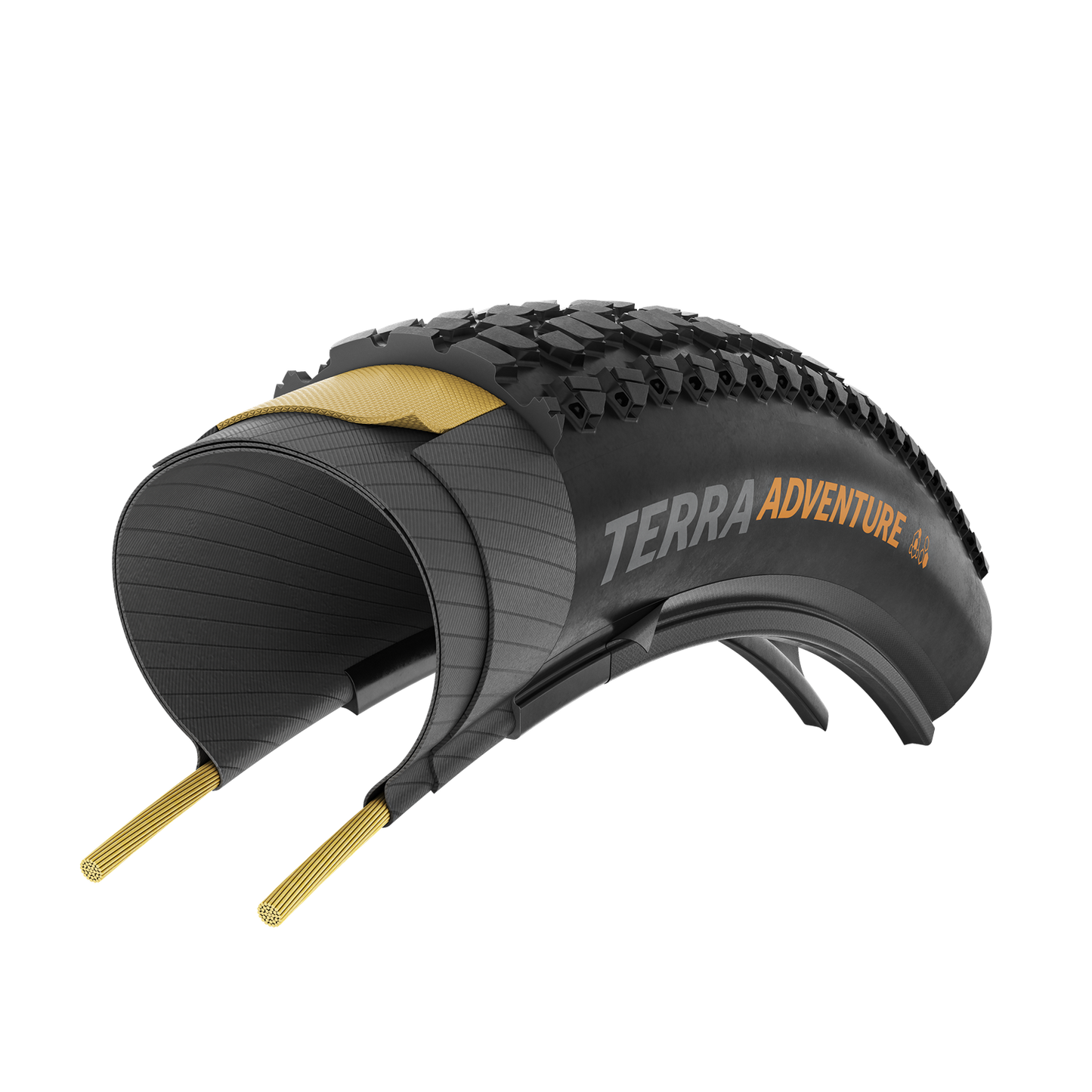 CONTINENTAL TERRA ADVENTURE TRAIL GRIP 700x45c Tubeless Ready Musta Graphit Reflex -rengas Musta Graphit Reflex -rengas