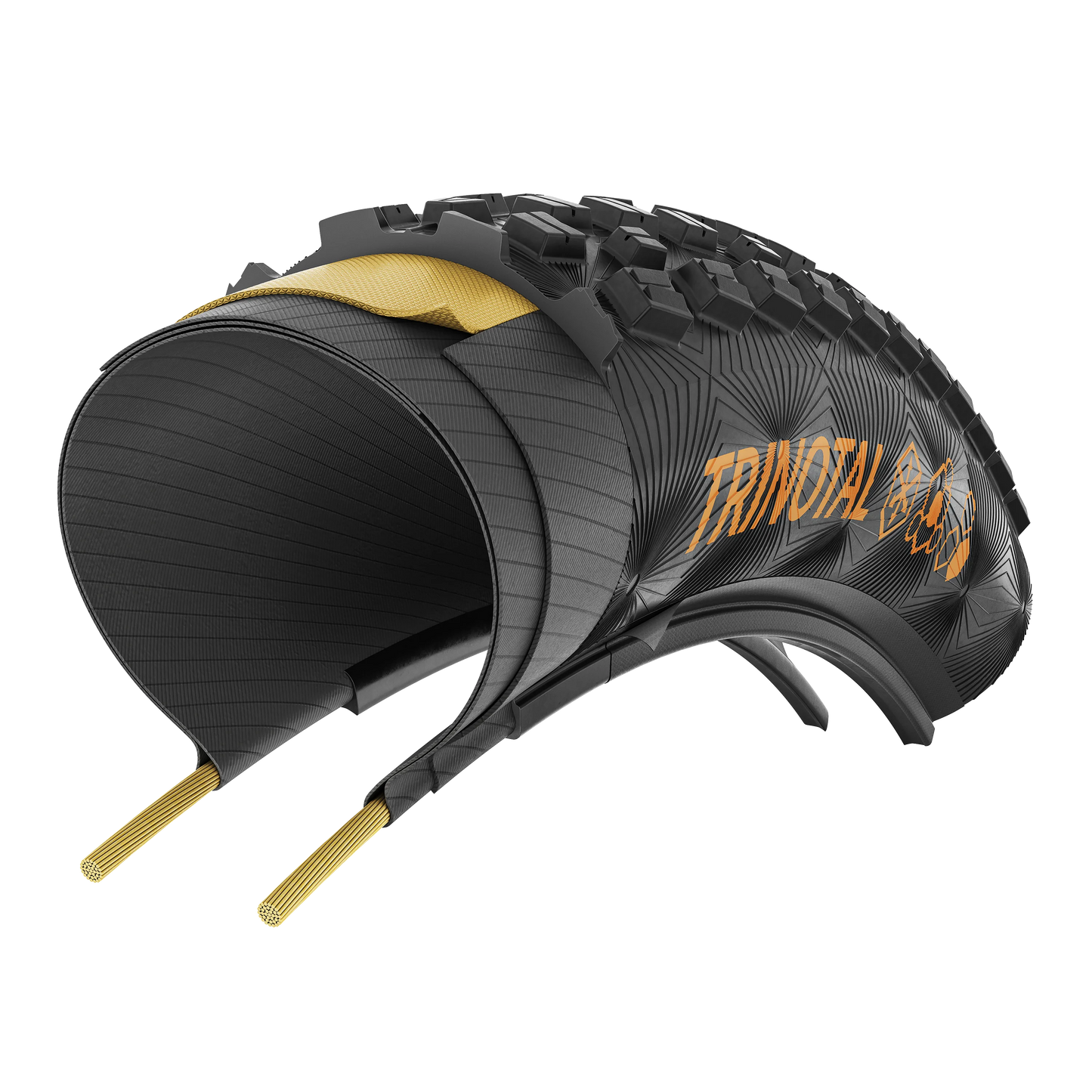 CONTINENTAL TRINOTAL Trail Grip 27.5x2.40 Tubeless Ready Soft Musta rengas