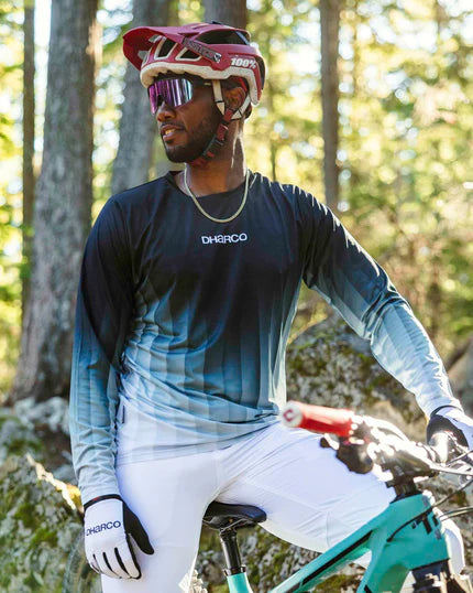 DHARCO RACE MIDNIGHT PRISM pitkähihainen Jersey vihreä