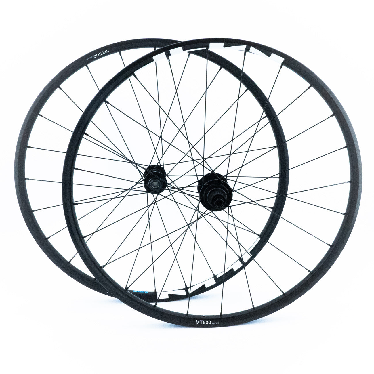Pari SHIMANO MT500 29'' pyörää akseli 15x100/12x142mm