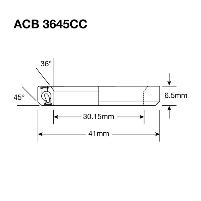 ENDURO BEARINGS ABEC 5 - Musta oksidi - 30,2x41x6,5 (36x45°) ACB