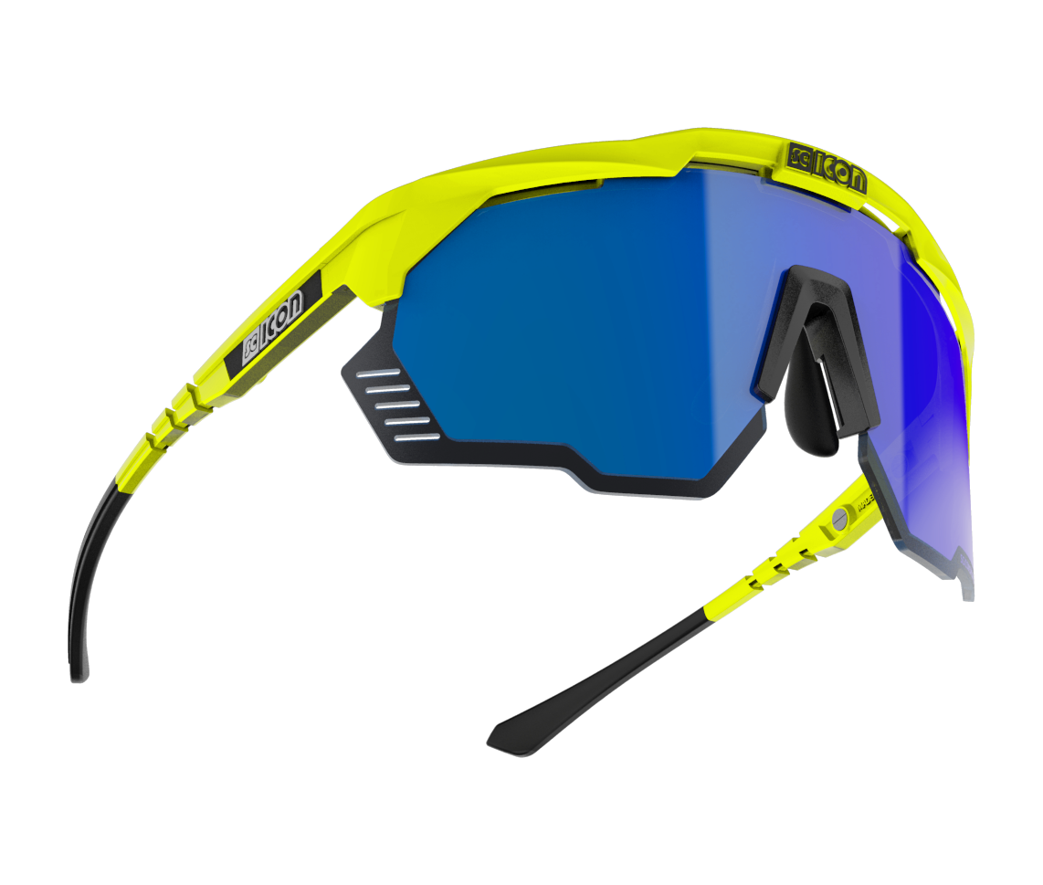 Suojalasit SCICON AEROSHADE KUNKEN Fluo Keltainen Multimirror Sininen