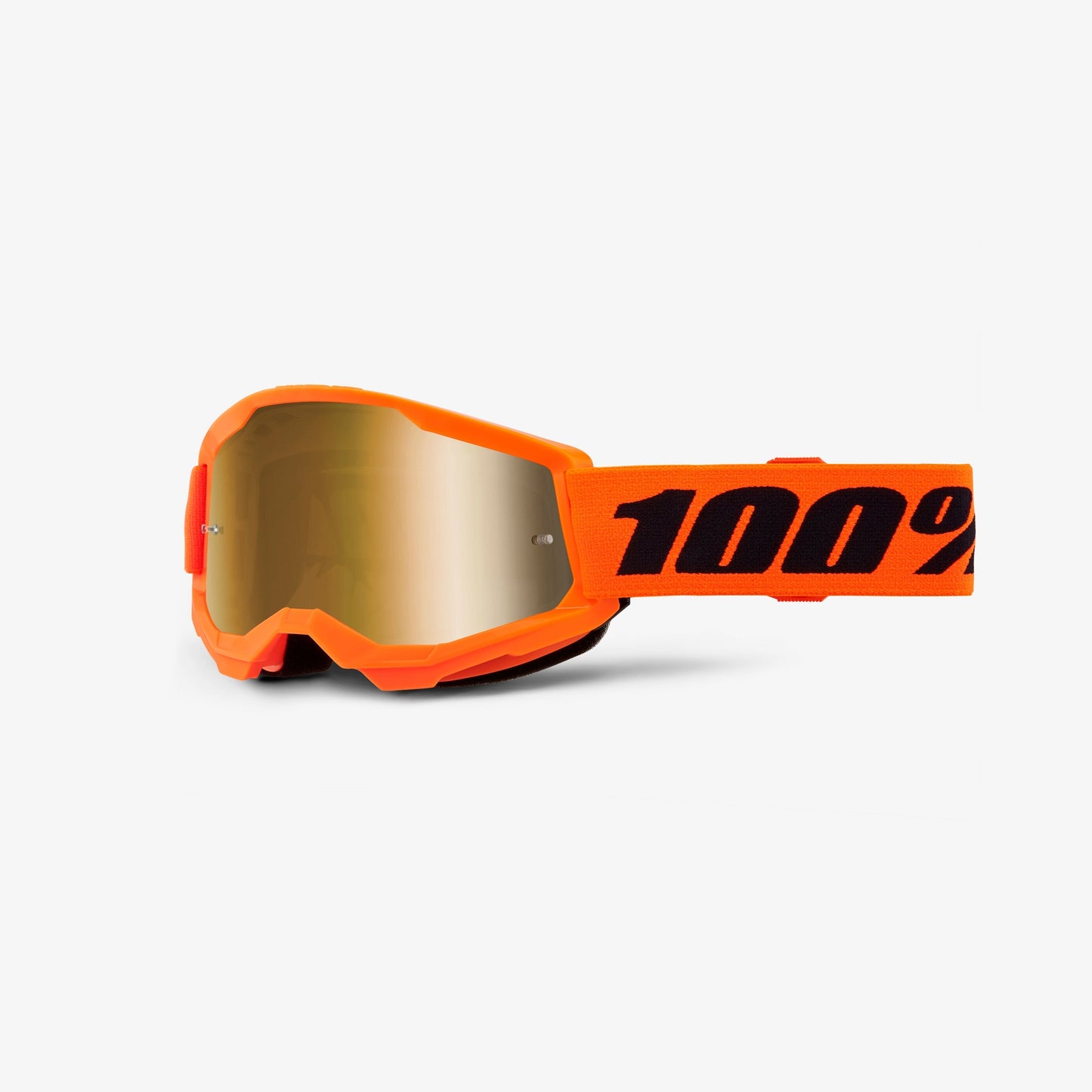 Maski 100% STRATA 2 JUNIOR Oranssi Gold Mirror -linssi