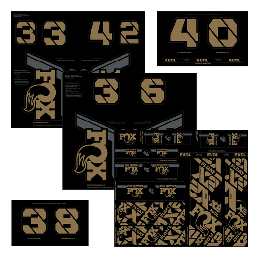 FOX Kashima haarukan ja iskunvaimentimen tarrasarja