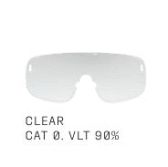 POC ELICIT + Mustat lasit Clarity Trail Osittain aurinkoinen hopea linssi