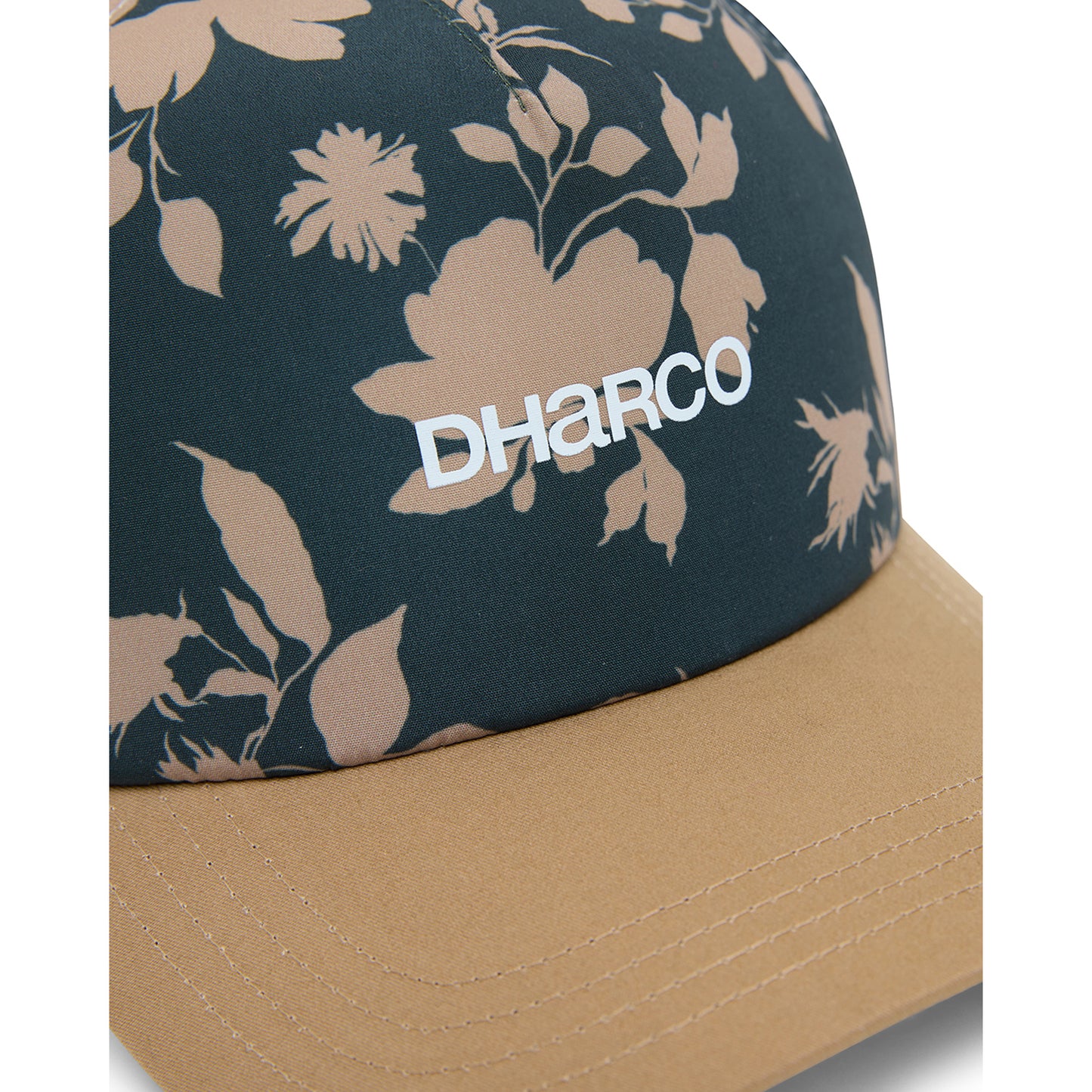 DHARCO CURVED PEAK TRUCKER lippis ruskea/valkoinen