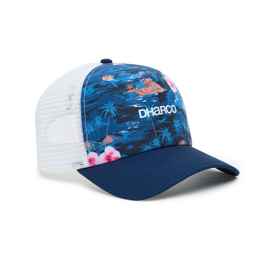 DHARCO CURVED PEAK TRUCKER OASIS lippis sininen