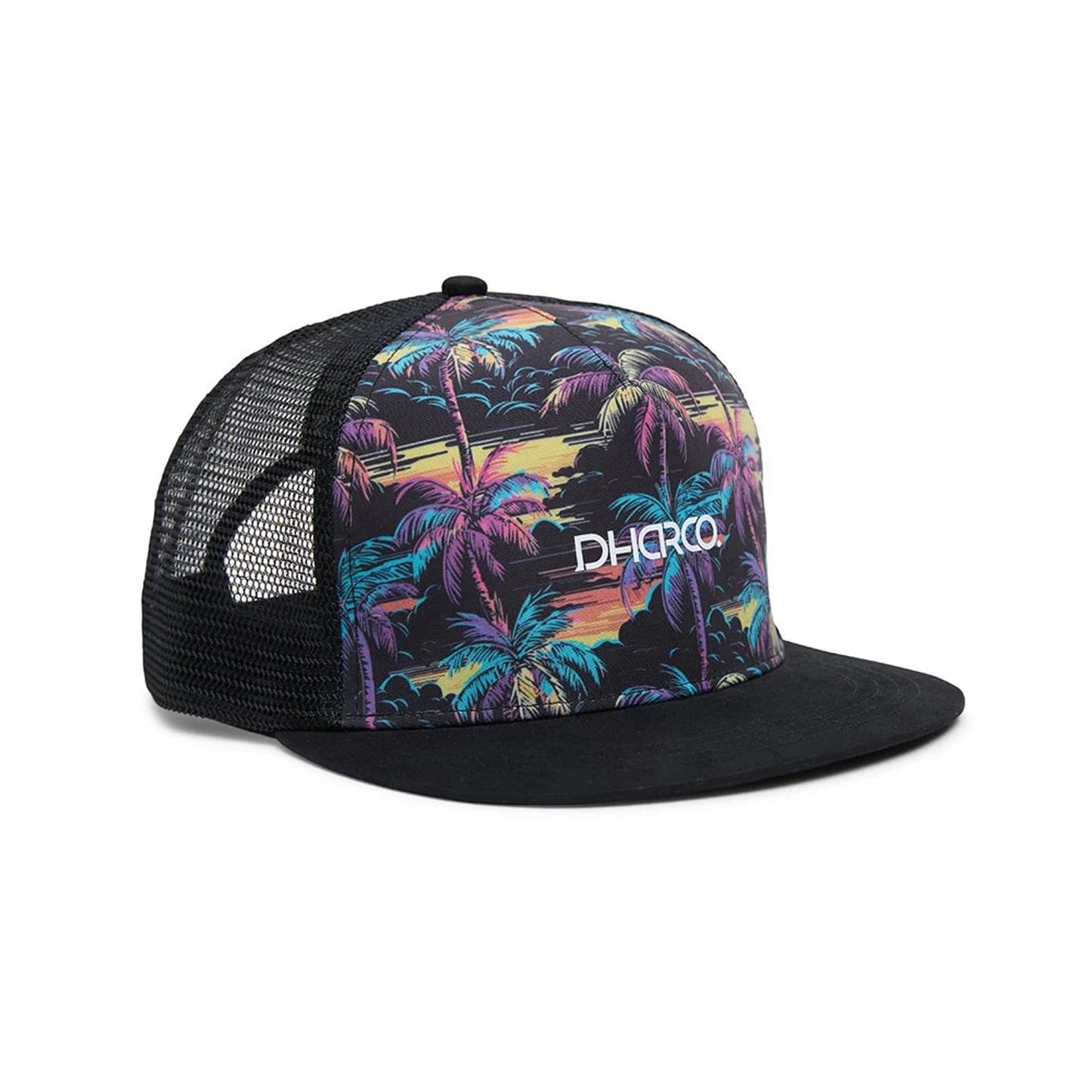 DHARCO FLAT BRIM TRUCKER STOKE WIZZARD lippis musta