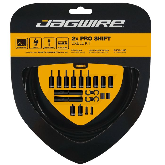 JAGWIRE ROAD AND MOUNTAIN PRO -vaihtajakaapeli- ja suojaputkisarja, musta